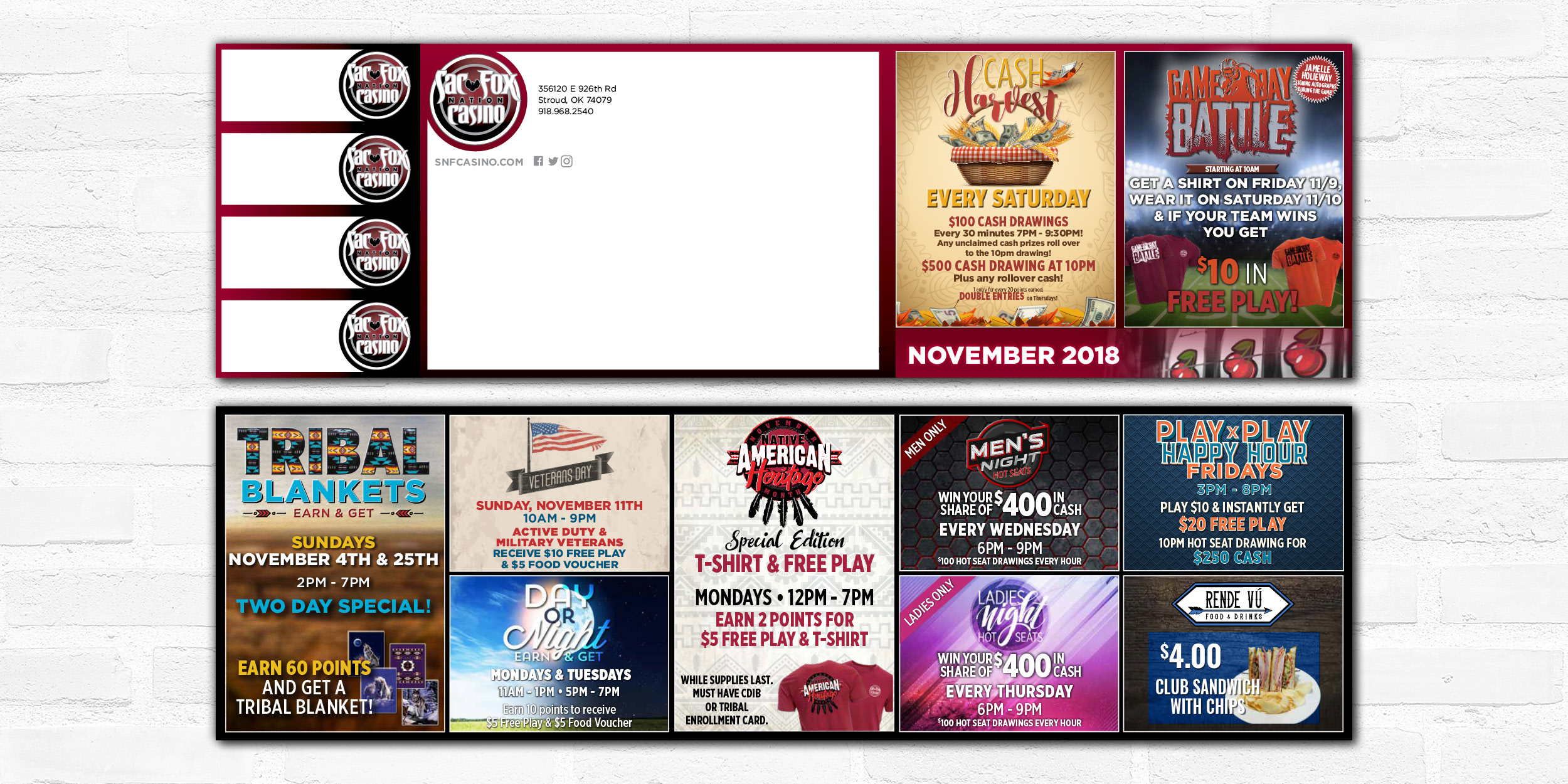 Black Hawk / Sac & Fox Casinos November Meghan Purkiss Creative